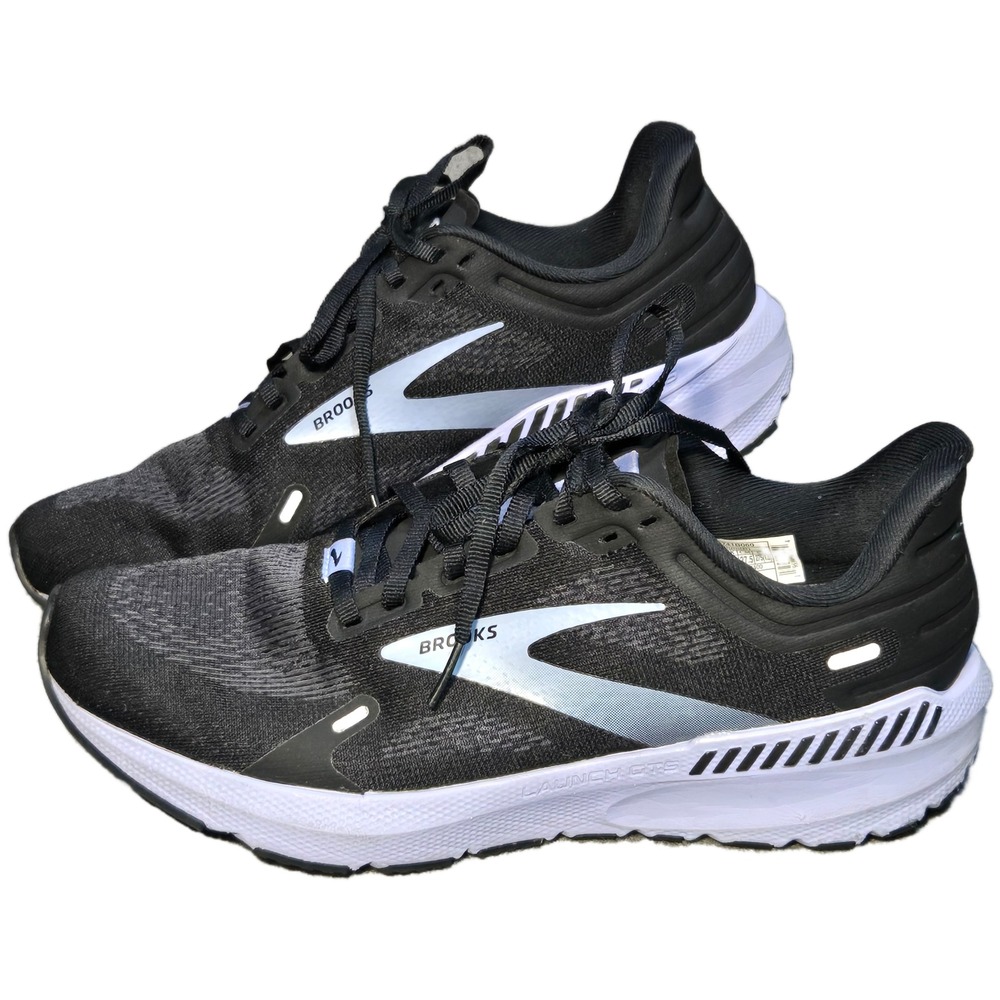 Brooks Launch GTS 9 Womens Running Shoes Black White 1203741B060 Size 10.5 B